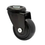 WAGNER 360&deg; - 3C Lenkrolle, schwarz, soft, R&uuml;ckenloch f&uuml;r TENO M&ouml;belbeine System,