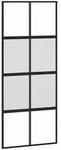 vidaXL Schiebet&uuml;r Schwarz 90x205 cm Hartglas und Aluminium