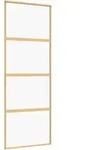 vidaXL Schiebet&uuml;r Golden 76x205 cm ESG-Klarglas und Aluminium