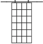 vidaXL Schiebet&uuml;r mit Beschlag 102x205 cm ESG-Glas & Aluminium