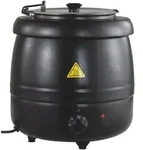 GastroHero Suppentopf ECO 10 Liter schwarz 35&ndash;95 &deg;C elektrisch Suppenw&auml;rmer