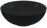 vidaXL Waschbecken Schwarz Gl&auml;nzend &Oslash;28x10 cm Keramik
