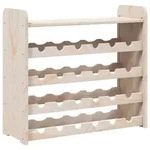 vidaXL Weinregal mit Oberplatte 67,5x25x60 cm Massivholz Kiefer