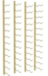 vidaXL Wand-Weinregal f&uuml;r 24 Flaschen 2 Stk. Golden Eisen