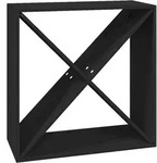 vidaXL Weinregal Schwarz 62x25x62 cm Massivholz Kiefer