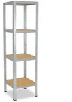 shelfplaza HOME 155x45x45 cm Schwerlastregal in verzinkt mit 4 B&ouml;den und 175 kg