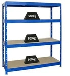 PROREGAL Profi Schwerlastregal RHINO | HxBxT 180x160x60cm | 4...