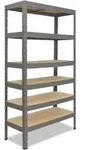 shelfplaza PRO 200x60x40 cm Schwerlastregal in grau mit 6 B&ouml;den und 166 kg...