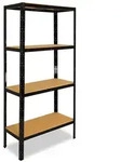 shelfplaza BLACK 200x60x50 cm Schwerlastregal in schwarz mit 4 B&ouml;den und 175 kg