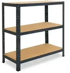 shelfplaza HOME 115x80x40 cm Schwerlastregal in anthrazit mit 3 B&ouml;den und 175...