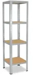 shelfplaza HOME 155x60x60 cm Schwerlastregal in verzinkt mit 4 B&ouml;den und 175 kg