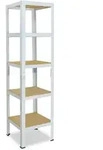 shelfplaza HOME 180x30x30 cm Schwerlastregal in wei&szlig; mit 5 B&ouml;den und 175 kg