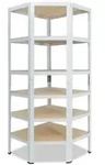 shelfplaza HOME 180x60x30 cm Eckregal in wei&szlig; mit 6 B&ouml;den und 145 kg Traglast...