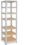 shelfplaza HOME 200x60x60 cm Schwerlastregal in verzinkt mit 7 B&ouml;den und 125 kg