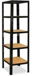 shelfplaza BLACK 200x45x45 cm Schwerlastregal in schwarz mit 5 B&ouml;den und 175 kg