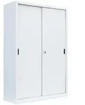 L&uuml;llmann&reg; Schiebet&uuml;renschrank, 5 OH, 1950 x 1200 x 450 mm, signalwei&szlig;