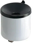 Proregal Runder feuerl&ouml;schender Wandaschenbecher | 2 Liter, Hx&Oslash; 16x16cm | Metal 