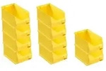 PROREGAL 10x Gelbe Sichtlagerbox 3.0 | HxBxT 12,5x14,5x23,5cm | 2,8 Liter 