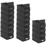 PROREGAL 18x Leitf&auml;hige Sichtlagerbox 4.0 mit Abdeckung | HxBxT 15x20x35cm |...