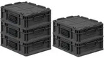 PROREGAL SuperSparSet 5x Eurobox NextGen Portable, HxBxT 13,5x30x40cm, 11 Liter,