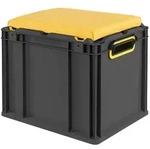 PROREGAL Eurobox NextGen Seat Box Gelb, HxBxT 36,5x30x40cm, 30 Liter, Griffe...