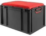 PROREGAL Eurobox NextGen Seat Box Rot, HxBxT 36,5x40x60cm, 65 Liter, Griffe