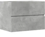 vidaXL Badschrank Betongrau 60x38,5x45 cm Holzwerkstoff