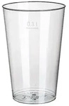 Starpak 50 Trinkbecher, PS 0,3 l &Oslash; 7,9 cm &middot; 11,9 cm glasklar