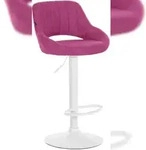 CLP Barhocker Milet Stoff lila/wei&szlig;