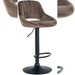 CLP Barhocker Milet Samt braun/schwarz