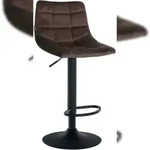 CLP Barhocker Jerry Samt braun/schwarz