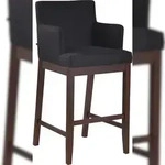 CLP Barhocker Laredo Stoff schwarz/antik