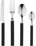 Renberg Happie Black - 24-teiliges Edelstahl-Besteckset in Schwarz