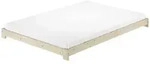 Erst-Holz Niederflurbett Doppelbett 140x200 Fichte massiv unbehandelt mit w&auml;hlbarem