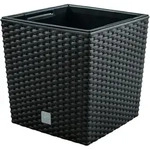 Prosperplast - Pflanztopf Rato 7 Liter mit Pflanzbecher in Anthrazit, 20 x 20 x 20,2