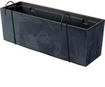 Prosperplast - URBI CASE BETON EFFECT W Topf - 58x18x19,5cm in Anthrazitfarbe