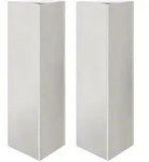vidaXL Pflanzk&uuml;bel 2 Stk. Dreieckig 30x26x75 cm Edelstahl