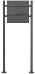 ML-Design ECD Germany Standbriefkasten Anthrazit Edelstahl 120 cm mit...
