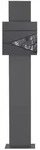 ML-Design ECD Germany Standbriefkasten Anthrazit Edelstahl 170 cm freistehend,...