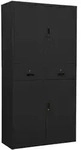 vidaXL B&uuml;roschrank Anthrazit 90x40x180 cm Stahl