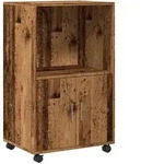 vidaXL Rollschrank Altholz-Optik 55x40x91 cm Holzwerkstoff