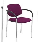 Piqueras y crespo Villalgordo Confidential Stuhl mit 4 Beinen und Chromstruktur...