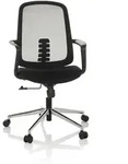 B&uuml;rostuhl / Drehstuhl SEDIOLO B Sitz Stoff / R&uuml;cken Netz schwarz hjh OFFICE