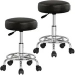CASARIA&reg; 2er Set Rollhocker schwarz