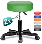 CASARIA&reg; Rollhocker 2er Set Kunstleder Gr&uuml;n