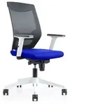 ROCADA 908W-3 B&uuml;rodrehstuhl Blanca schwarze Netzr&uuml;ckenlehne, blau
