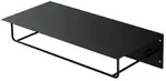 ML-Design Wandgarderobe 60x30x15 cm Schwarz | Metall mit Hakenleiste,...