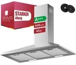 Levivo A+++ Dunstabzugshaube 90 cm Umluft & Abluft mit 410 m3/h Luftleistung,