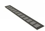 MS Beschl&auml;ge L&uuml;ftungsgitter Bel&uuml;ftungsgitter T&uuml;rl&uuml;ftung Alu Stegblech b 80mm x L