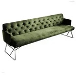 KAWOLA Esszimmerbank CHARME Velvet oliv 166cm